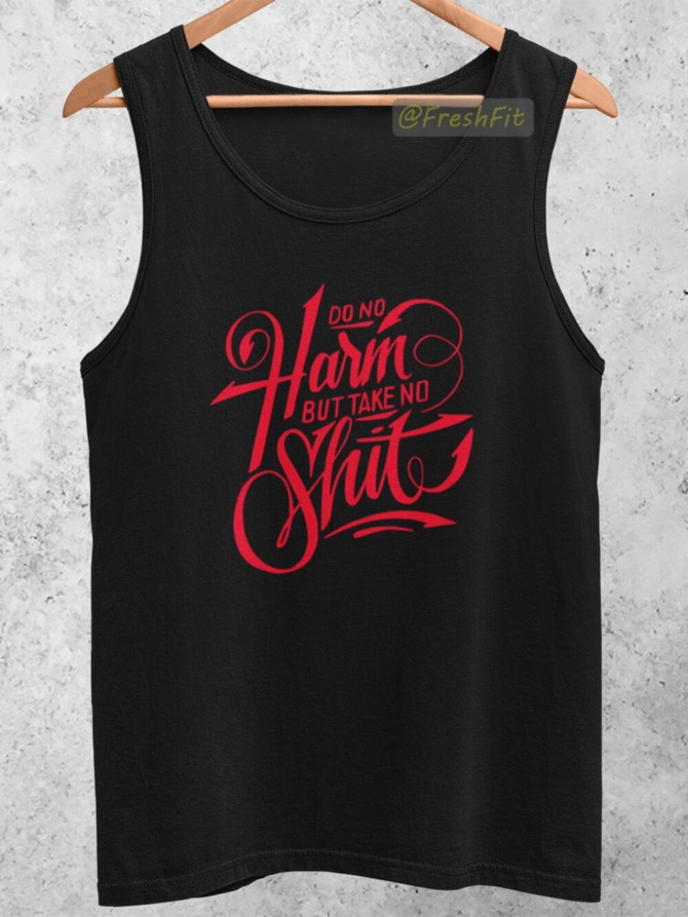 🆕Do No Harm But Take No Shit Black Tank Top